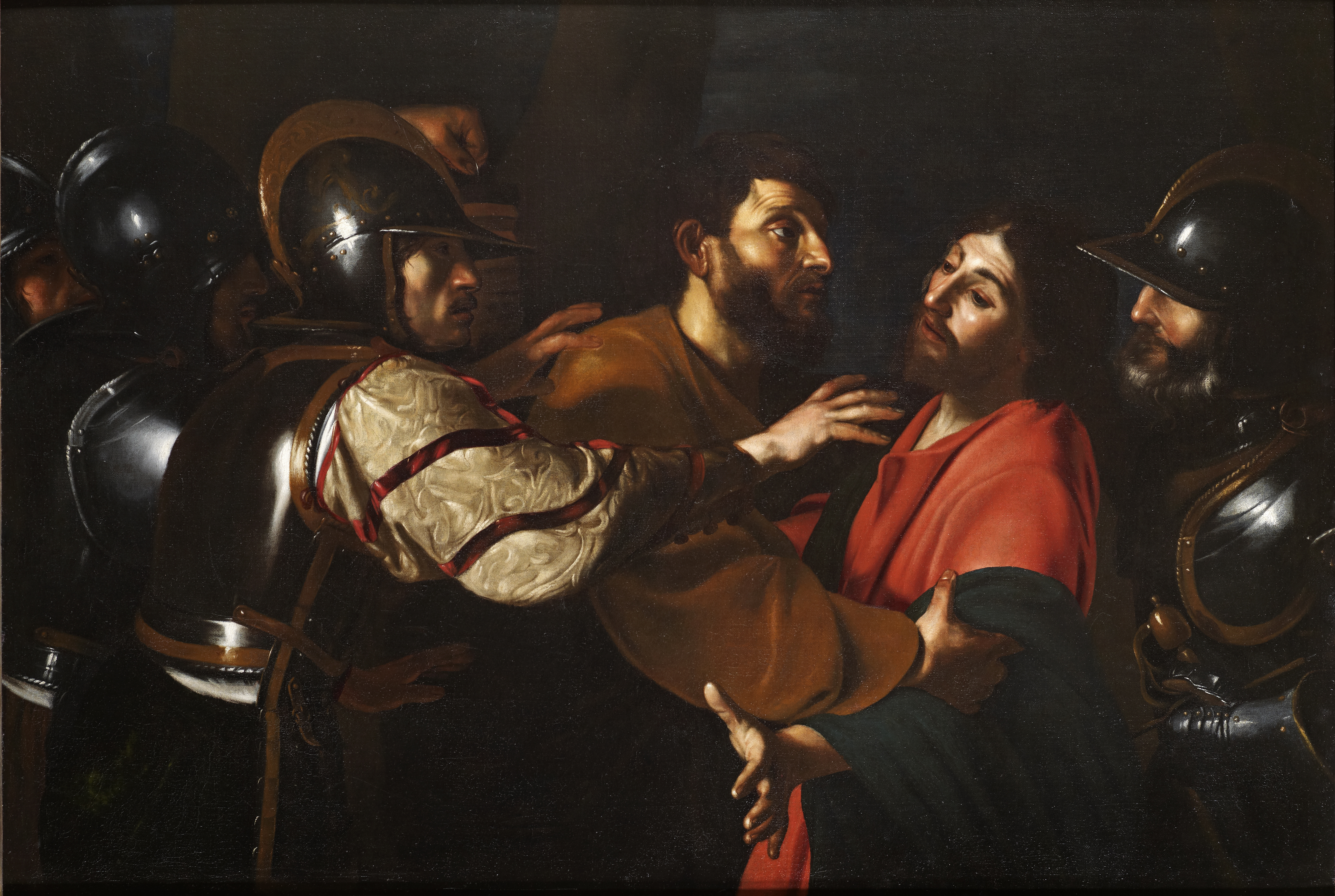 ‘The Capture of Christ’ by Bartolomeo Manfredi on view at The National Museum of Western Art (Tokyo)