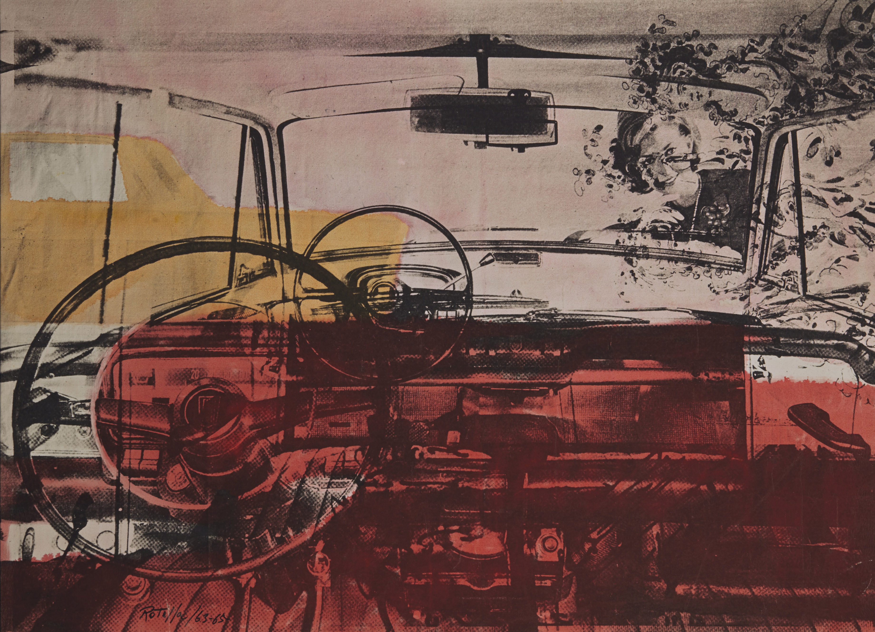 ‘Posso?’ by Mimmo Rotella on loan to the Peggy Guggenheim Collection, Venice, Italy