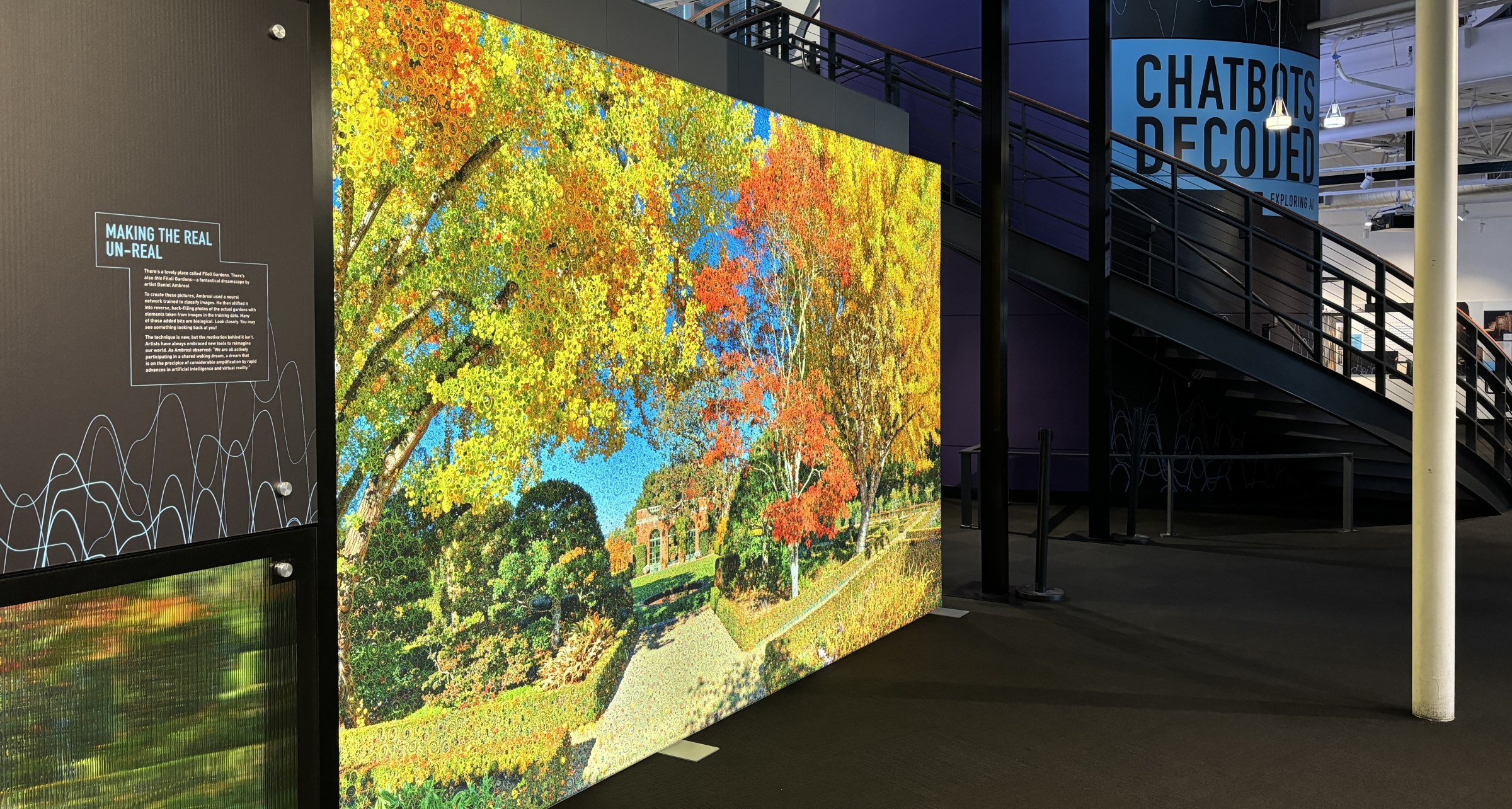 Daniel Ambrosi Dreamscape on view at Computer History Museum, California